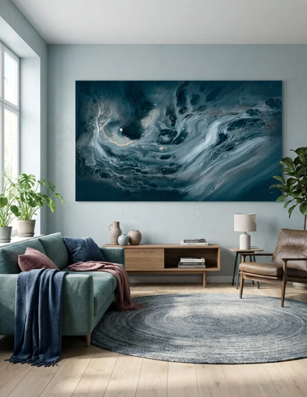 Storformat akryl maleri printet på lærred eller plakat