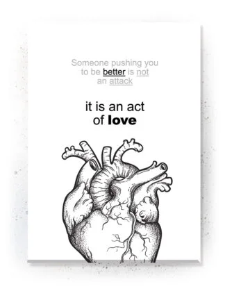 Act of love - Plakat / Lærredsprint med citat