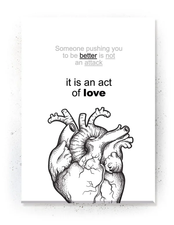 Act of love - Plakat / Lærredsprint med citat