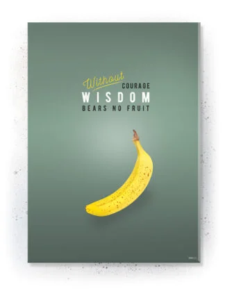 Plakat / lærredsprint med køkken citat