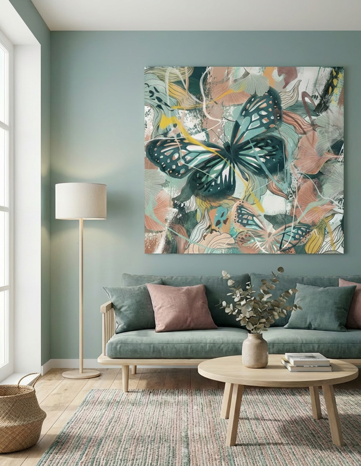 Butterflies summer wasteland