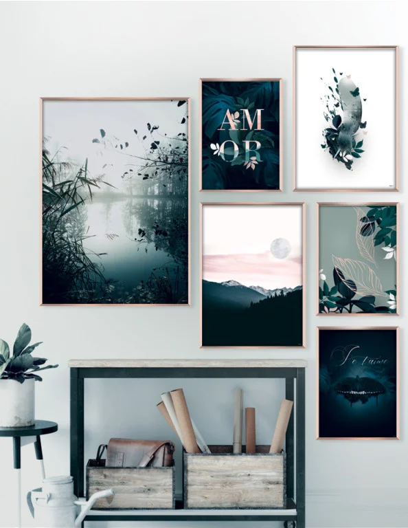 Plakatsæt / lærredsprint - Flotte naturlige farver og motiver fra naturen