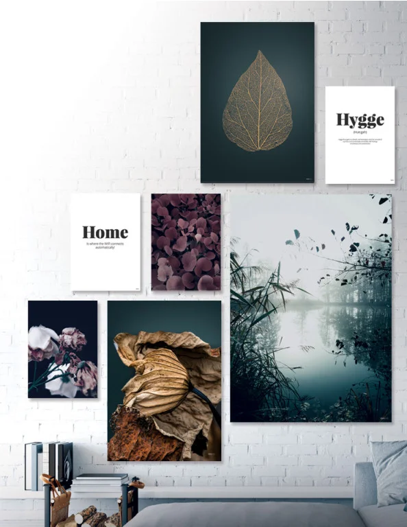Plakatsæt / lærredsprint - Flotte naturlige farver og motiver fra naturen