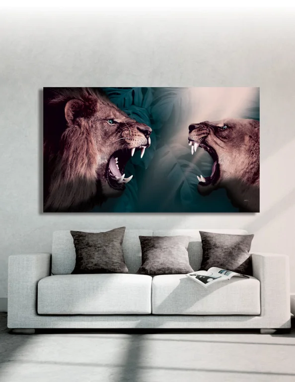 Plakat / lærredsprint - Farverige dyreplakater - plakater med dyr