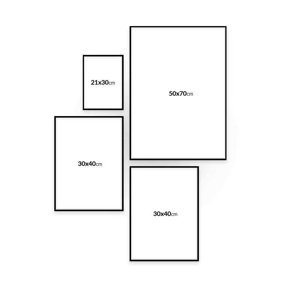 Plakat og lærredsbilleder størrelser