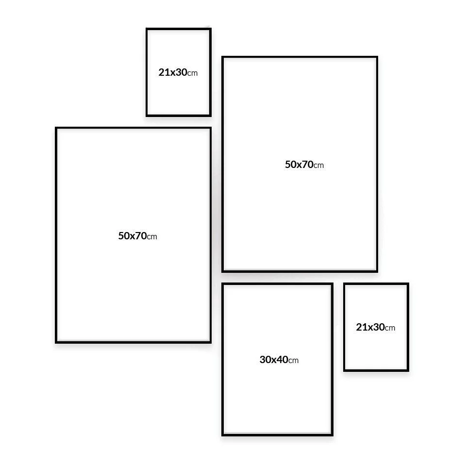 Plakat og lærredsbilleder størrelser