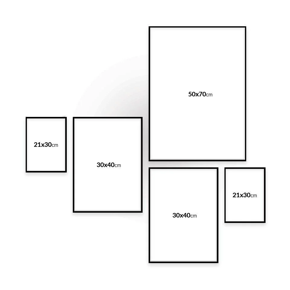 Plakat og lærredsbilleder størrelser