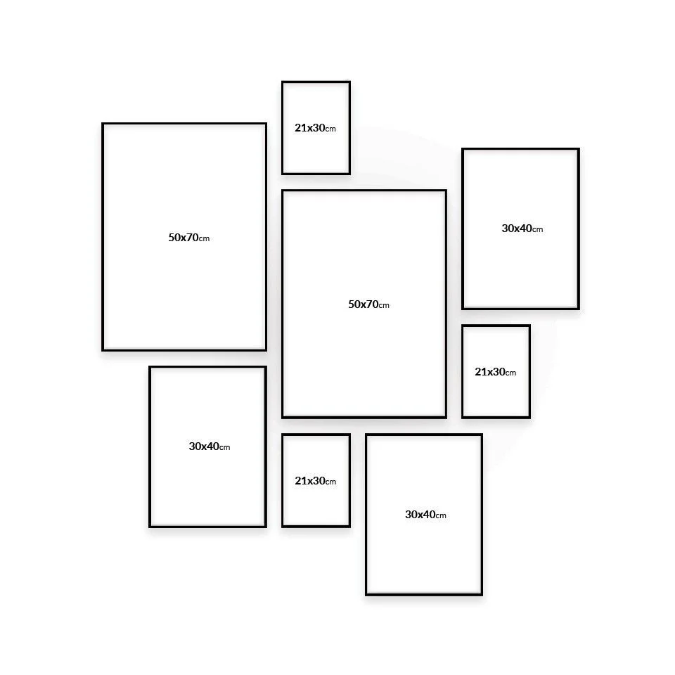 Plakat og lærredsbilleder størrelser