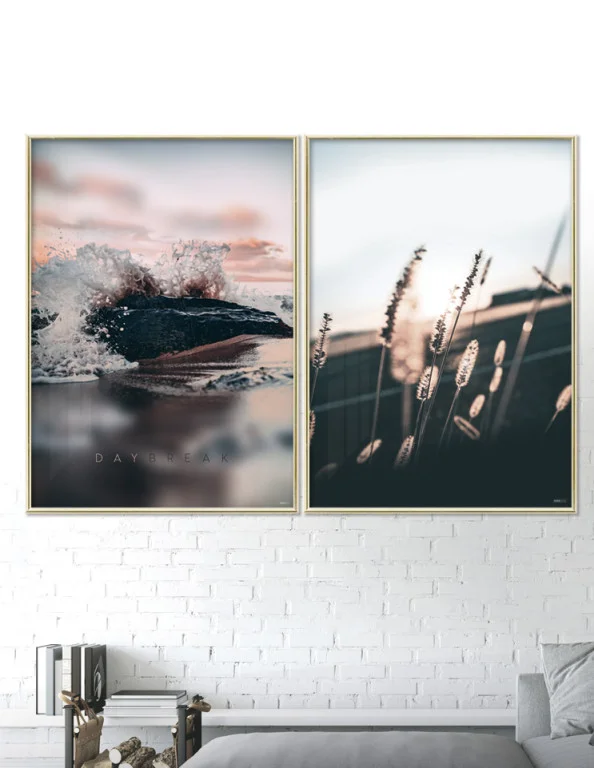 Plakatsæt / lærredsprint - Flotte naturlige farver og motiver fra naturen