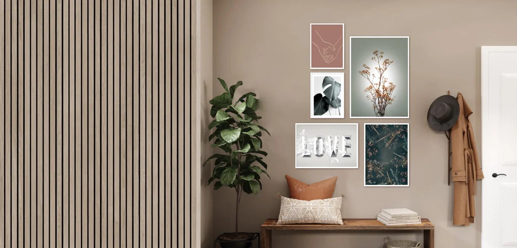 Plakatsæt / lærredsprint - Nedtonede naturlige farver