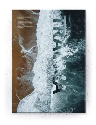 Trauma - Plakat / Lærredsprint med citat