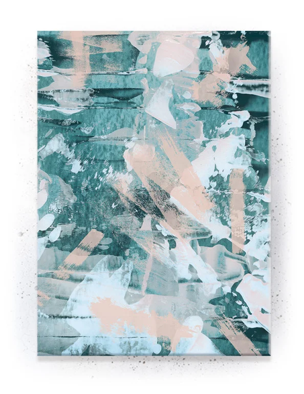 Plakat / lærredsprint - Flotte artworks i nydelige nedtonede pastel farver