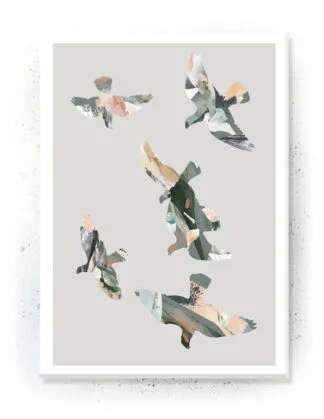 Birds plakat og lærredsprint