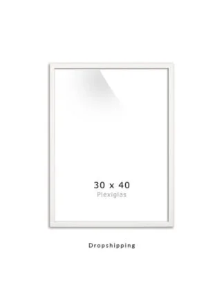 Hvid ramme 30x40cm
