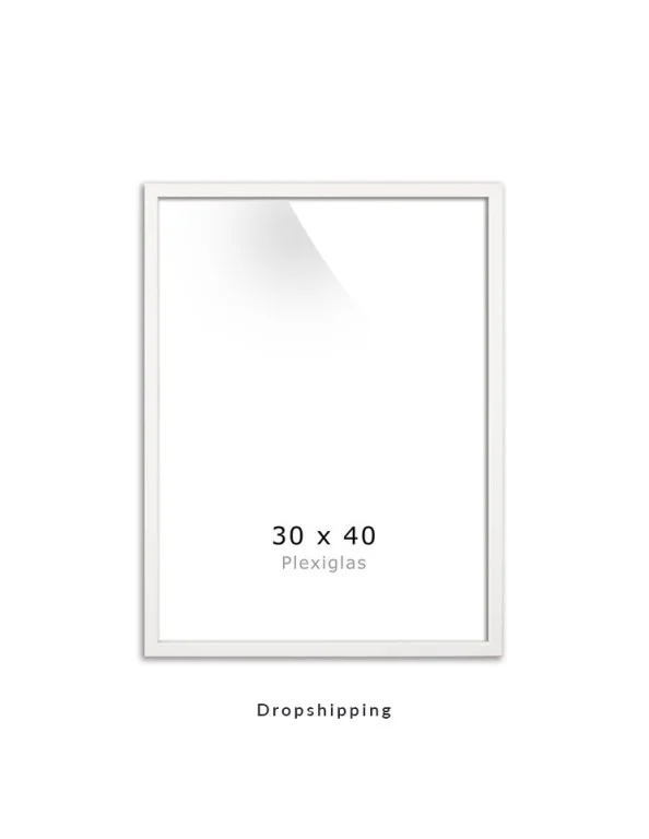 Hvid ramme 30x40cm