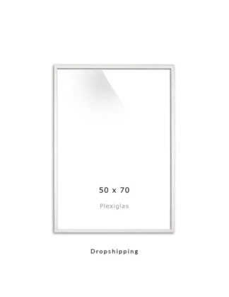 Hvid ramme 50x70cm 1
