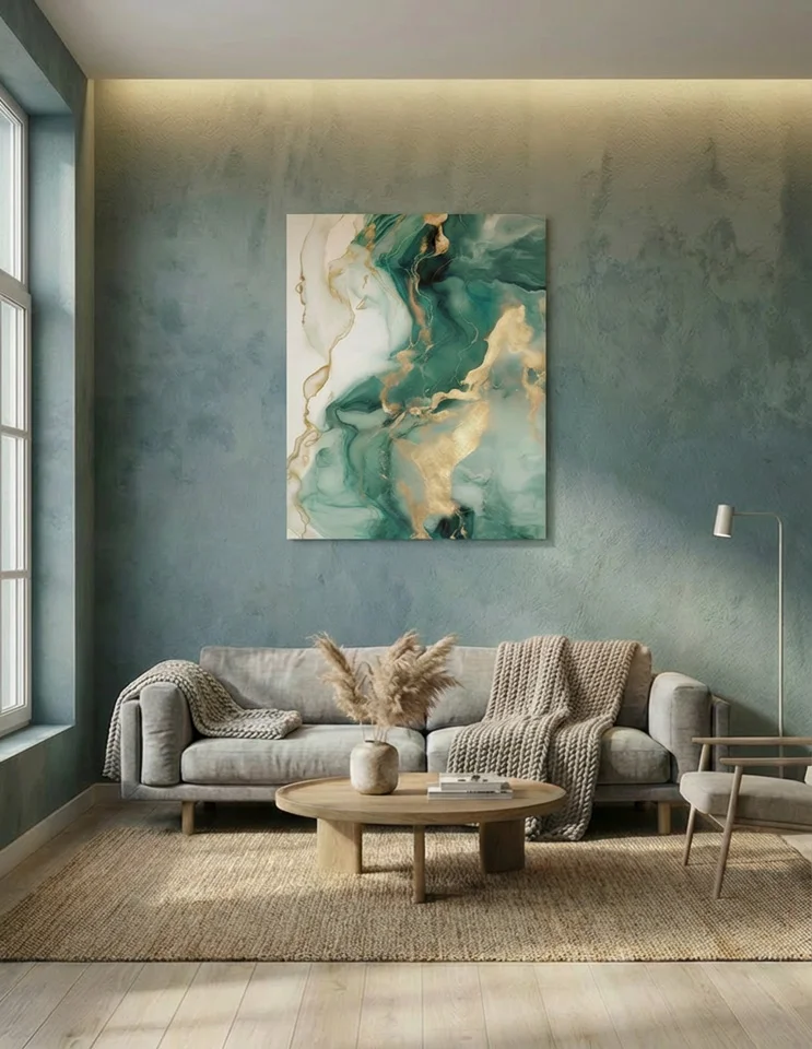 Acryllic 1 (Moderne kunst) Plakat eller lærredsprint.