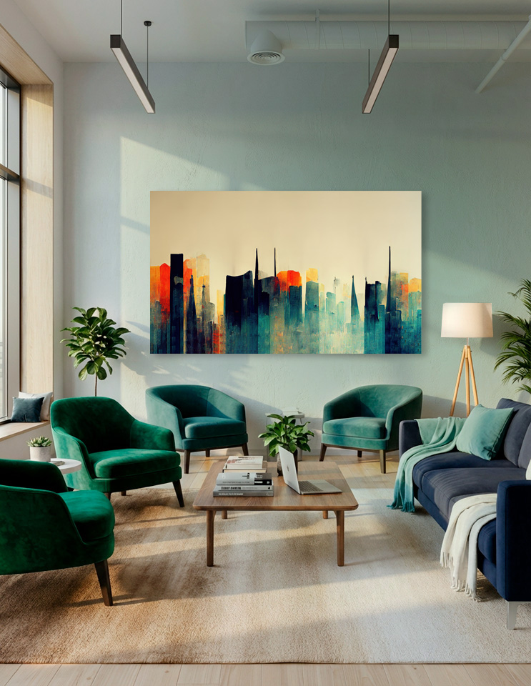 City Skyline Tones of Nature produktbillede