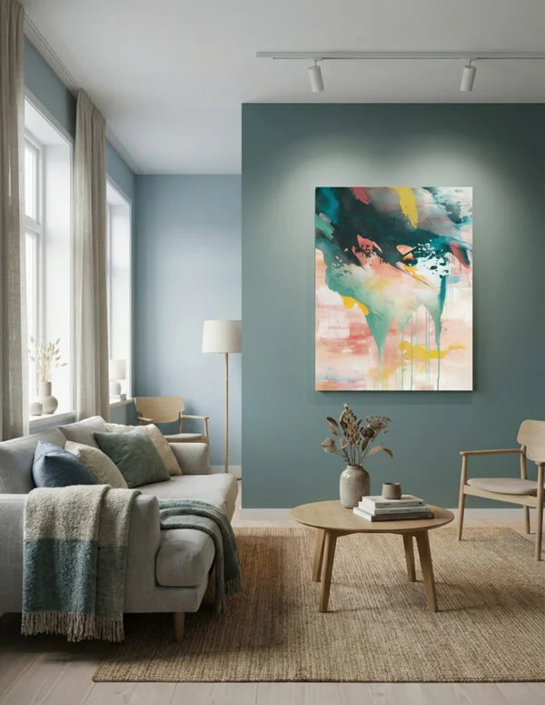 Plakat / lærredsbillede: Splash - moderne kunst plakat