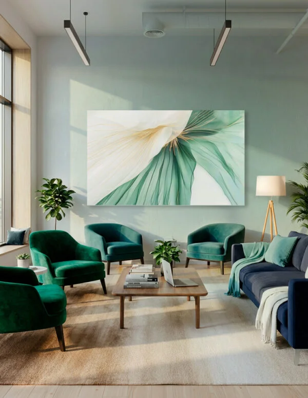 Plakat / lærredsbillede - Strife - grøn blomst