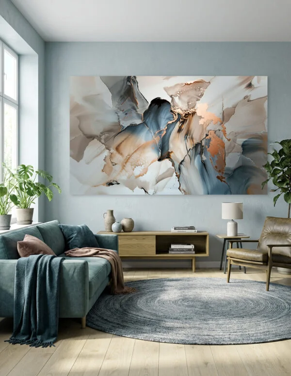 Farverig plakat og lærredsbillede: Impression I