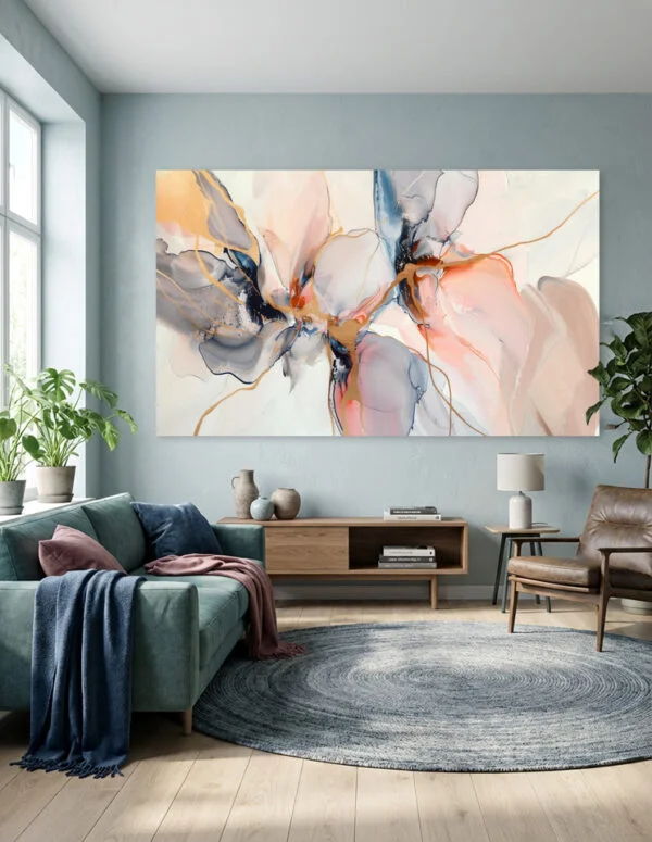 Farverig plakat og lærredsbillede: Impression II