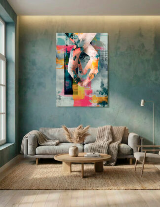 Plakat & lærredsprint: Holding hands Street art