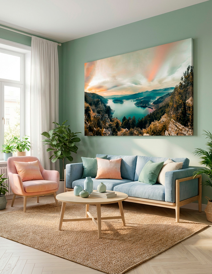 Overview Mountains Tones of Nature