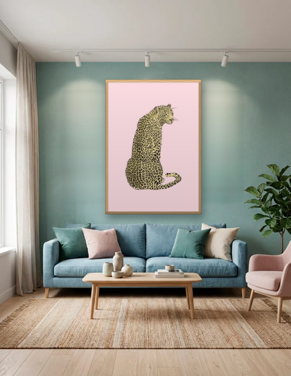 Leopard in room